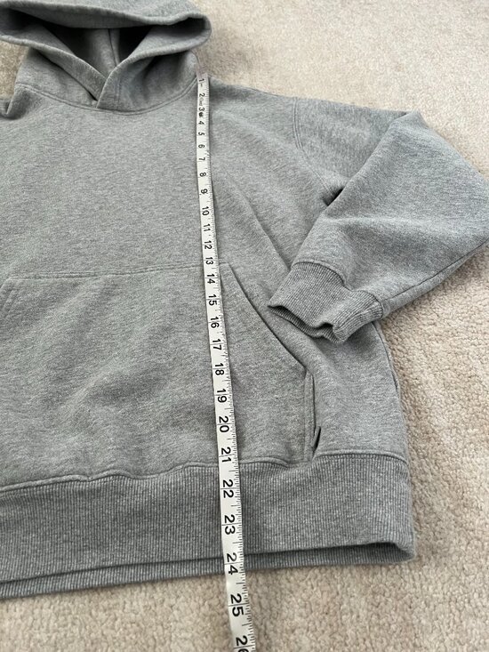 Aritzia Tna Cozy Fleece Grey Hoodie Sweatshirt S Cotton - Picture 5 of 9